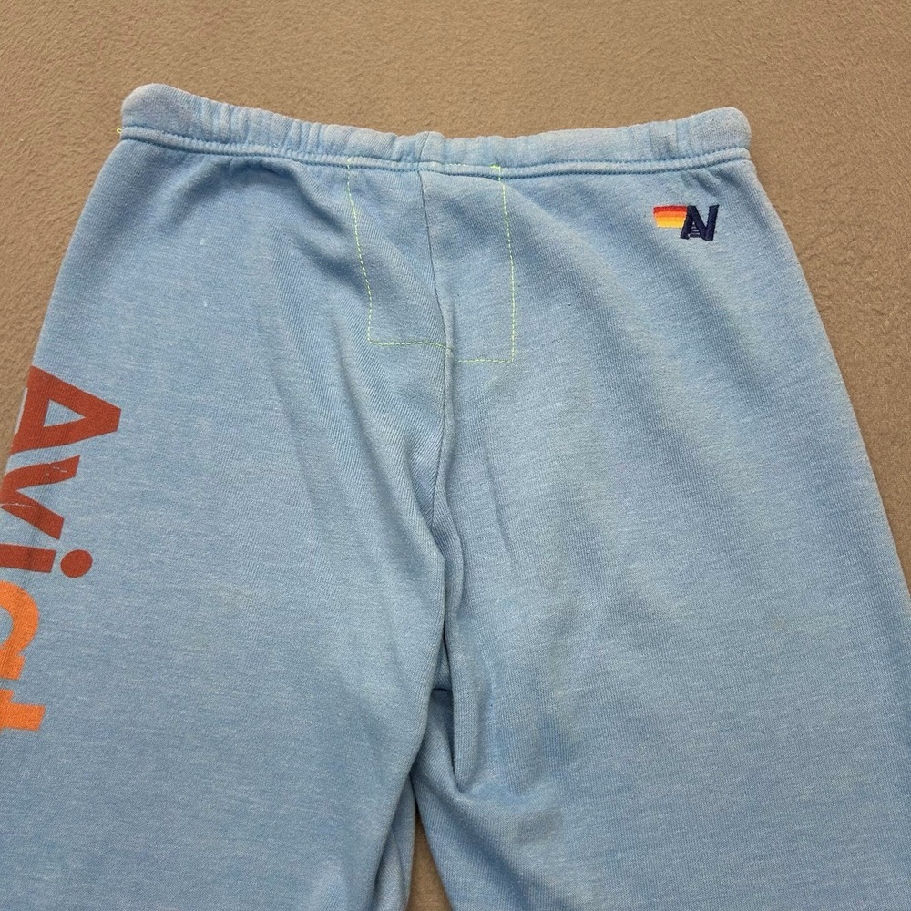 Aviator Nation Logo Sweatpants Blue Womens Size‎ XS Aspen CO Made In USA - Picture 11 of 15